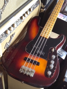 A modded '70s Telecaster bass used by studio musician Buell Neidlinger. 